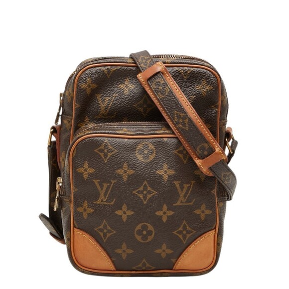 LOUIS VUITTON Handbags - Louis Vuitton Monogram Amazon Crossbody Shoulder Bag M45236 Brown Leather Wom...